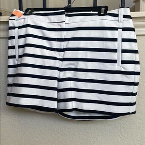 Anne Klein black and white striped shorts
